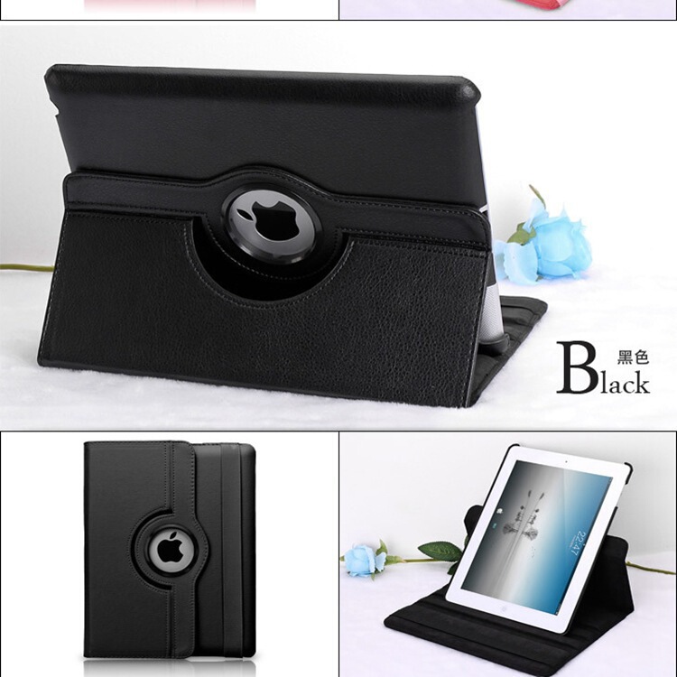 Litchi Pattern Suitable for 2025Ipadair110.2 Air6 Rotating Leather Case A9Plus Anti-Fall Tablet Protective Case