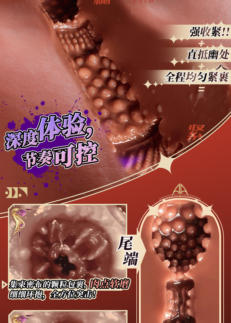 Jiuai Airplane Cup Mold Replica Half-Body Male Masturbation Device in TPE — detail image 9