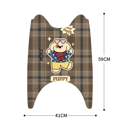 Silk Loop Foot Mat Emmayadi – Electric vehicle foot mat - long-style-silk-circle-foot-mats-grid-happy-puppy
