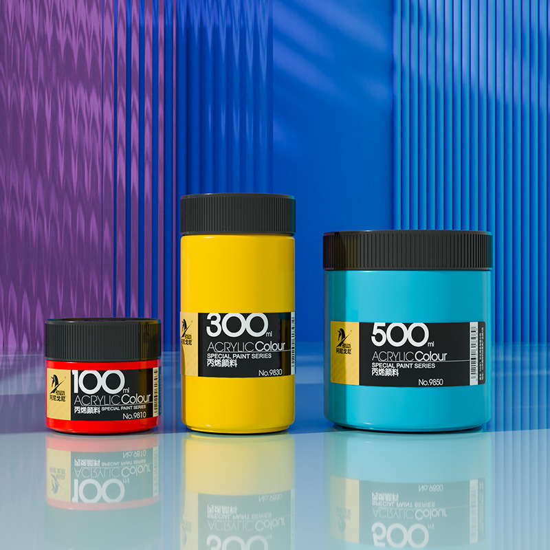 カーニバルアクリル絵の具100ml 300ml 500ml缶诘子供初学絵画落书き水洗い可能|undefined