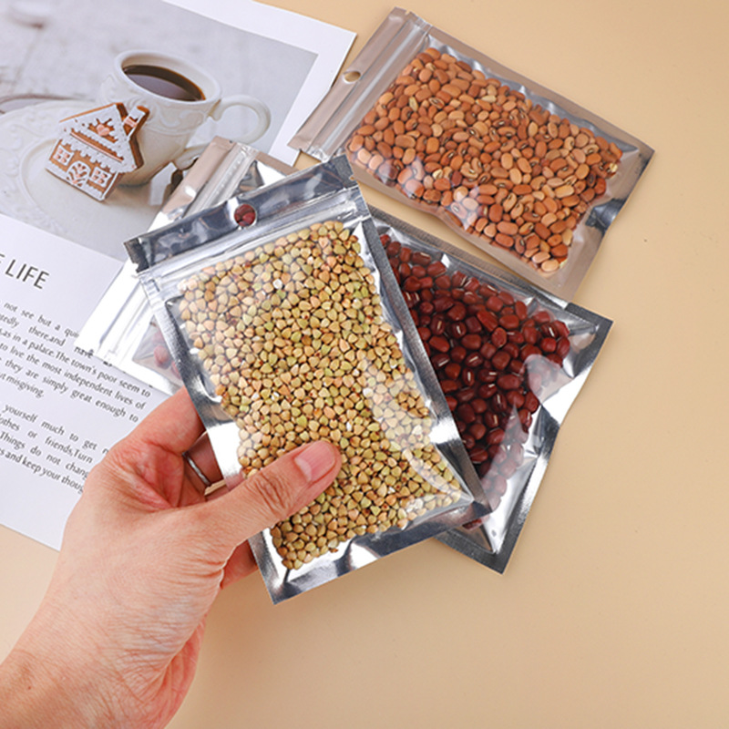 镀铝阴阳骨袋　休闲食品自封袋　花茶干货包装袋零食铝箔袋　现货