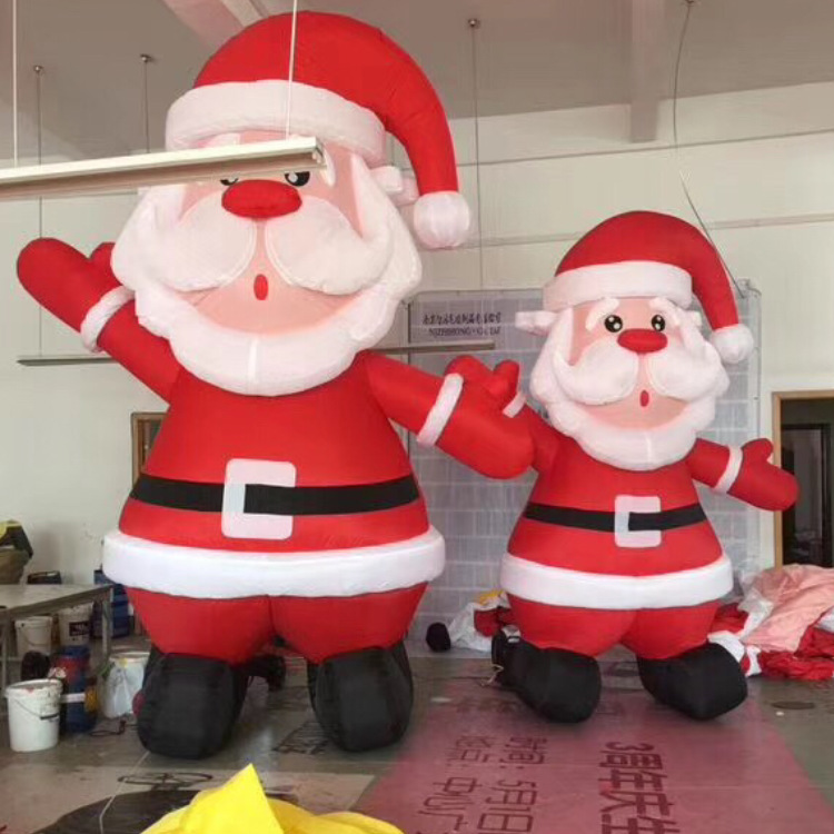 Navidad transfronteriza modelo de aire luminoso inflable Papá Noel muñeco de nieve árbol modelo de aire decoración de patio accesorios