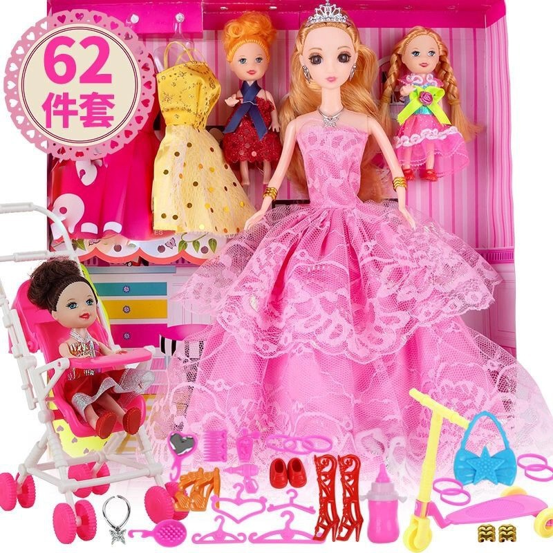 Chica juguete muñeca traje niños niña princesa Elsa vestido-arriba caja de regalo Regalo De vacaciones juguete al por mayor