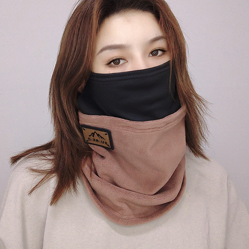 Máscara cálida a prueba de viento para ciclismo de otoño e invierno para hombres Funda multifuncional para cuello para exteriores con orejas colgantes Funda para cuello a prueba de frío Funda para cuello