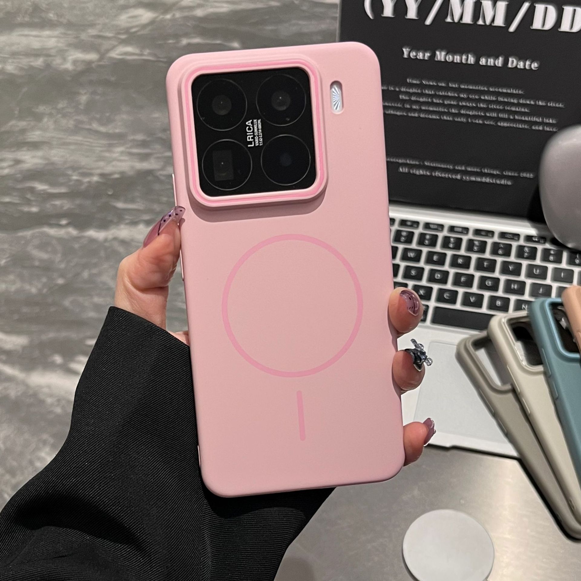 Funda magnética delgada con textura mate para Xiaomi 17Pro, funda protectora de PC suave anticaídas para Redmi K80, nueva