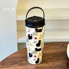 2025新款车载冰霸杯女生高颜值户外大容量316不锈钢便携双饮水杯