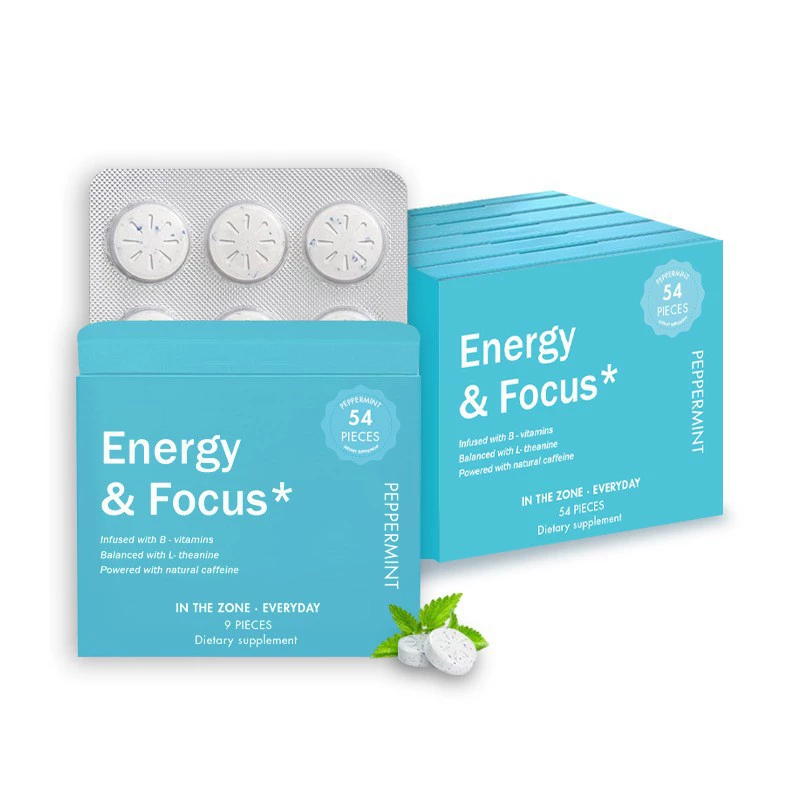 Горячая новинка для трансграничной торговли: энергетические таблетки Energy Mint, 54 таблетки, фабрика поддерживает OEM.