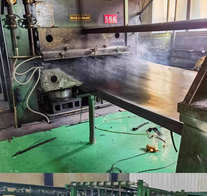 Laying Rubber Mat for Carriage Truck Special Rubber Mat Shock Absorbing Wear Mat Double Layer Clamp Line Rubber Conveyor Floor Mat