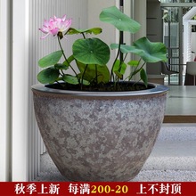 大缸特大号老式鱼缸裸缸大型陶瓷大水缸家用储水用庭院景德镇客厅