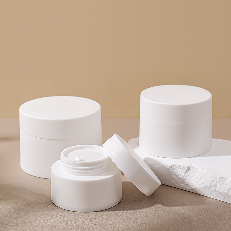 Fábrica al contado 30g / 50g / 80g caja de crema portátil PP material caja de crema exfoliante caja de embalaje cosmético