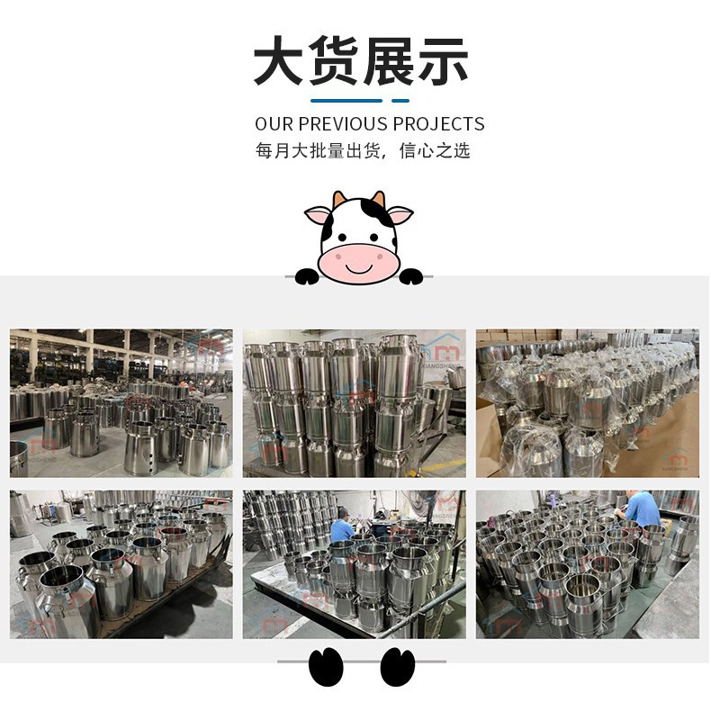 Bidón acero inoxidable para leche y granos