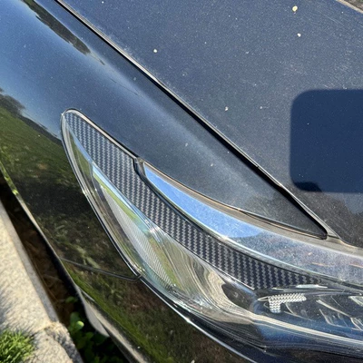 front headlight eyebrow exterior – Lamp eyebrow