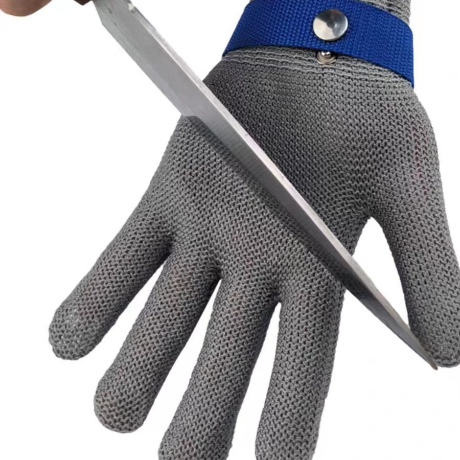 Guantes Anti-Corte de Acero Inoxidable 316 Grado A9 para Industria Carnicera image 6