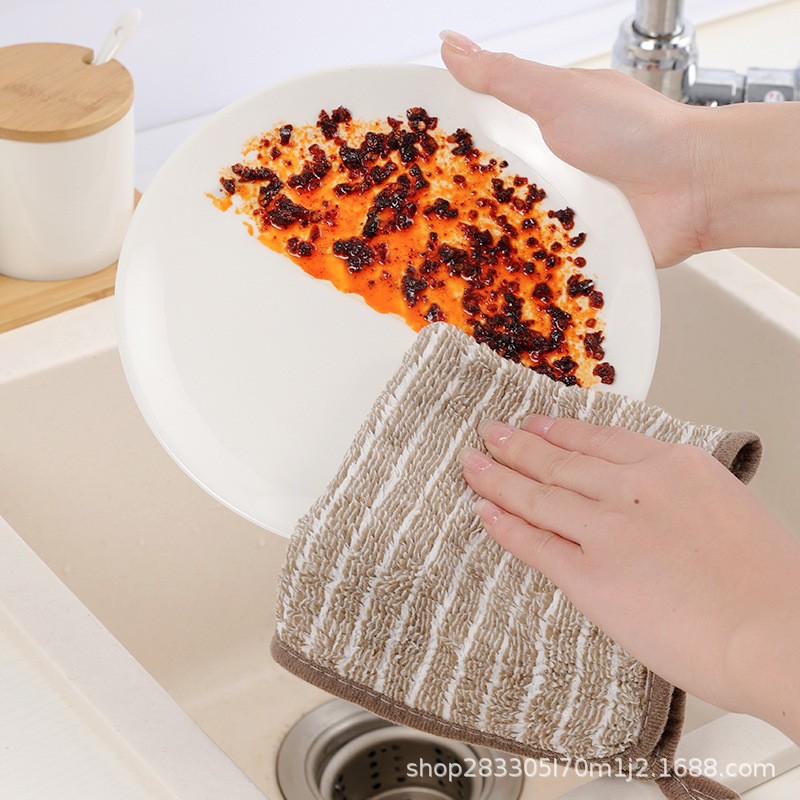 Trapos para el hogar, los paños de cocina no son fáciles de manchar con aceite y no se caen.