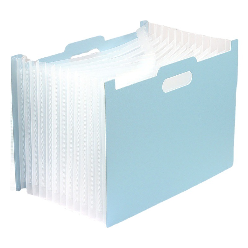 Bolsa de órgano de boca oblicua de carpeta vertical de escritorio Bolsa de almacenamiento de órgano retráctil multicapa para papel de prueba de estudiante