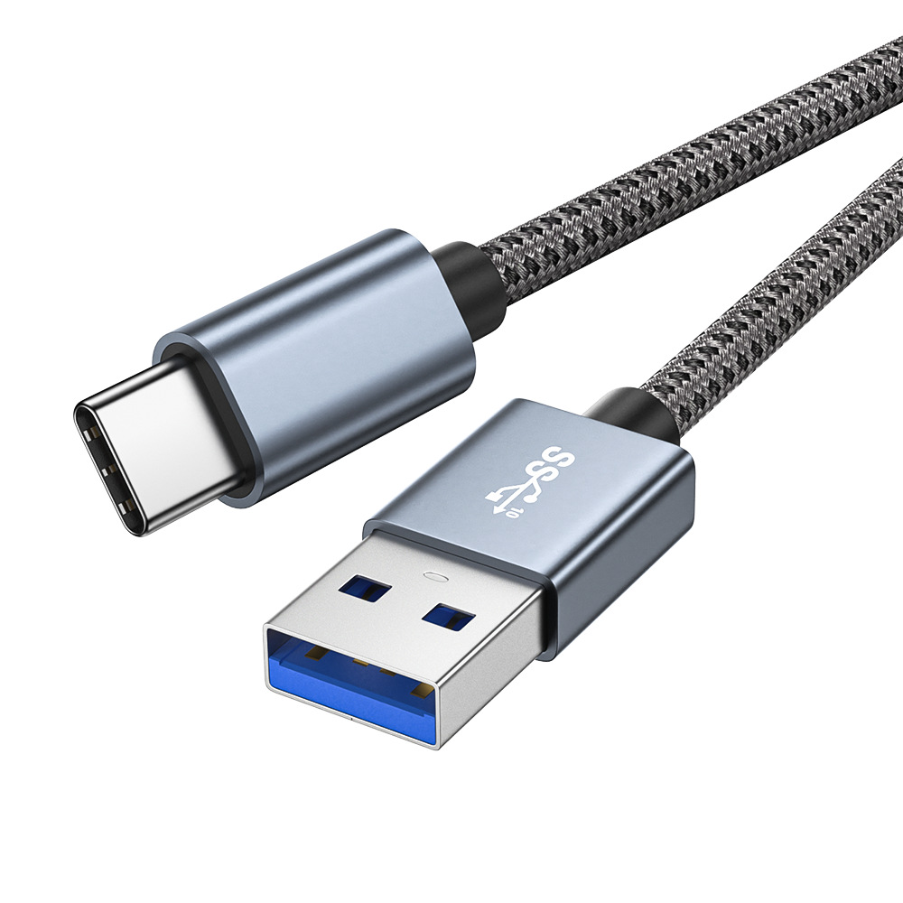 USB3.0 Cable 10Gbps Braided Jacket a to c 60W Charging Cord 5