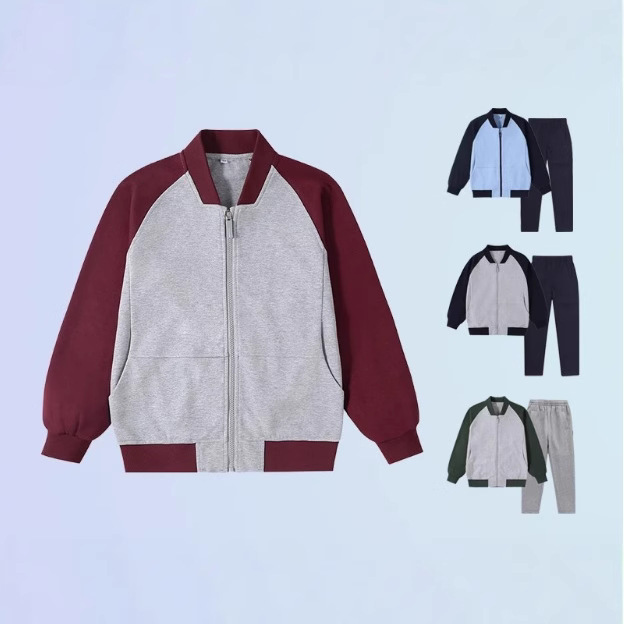 Spring and Autumn Children's School Uniforms for Primary and Secondary School Students, New Style Jackets, Sportswear Suits, Class Uniforms, Boys' and Girls' Sweatpants