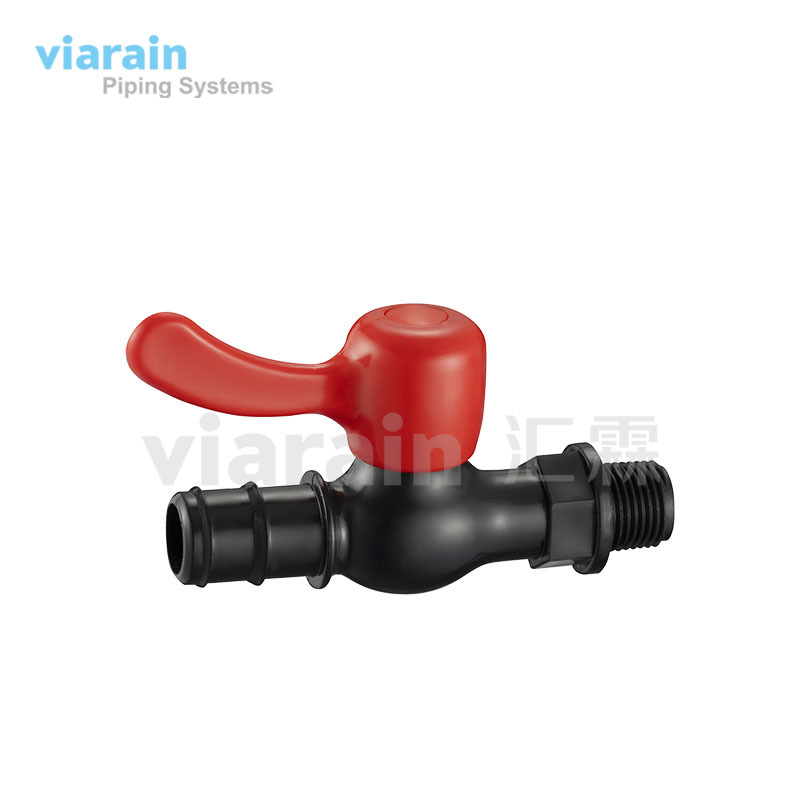 汇霖viarain灰色PVC软管阀门 灌溉塑料软管球阀 厂家直销软管球阀
