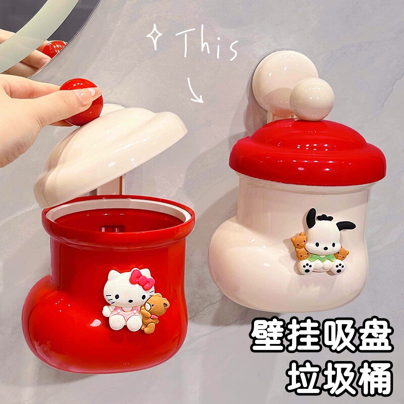 Bathroom Suction Cup Trash Can Wall Hanging Household 2024 New Cute Cartoon Hanging Washcloth Storage Paper Basket Bathroom Suction Cup Trash Can Wall Hanging Household 2024 New Cute Cartoon Hanging Washcloth Storage Paper Basket
