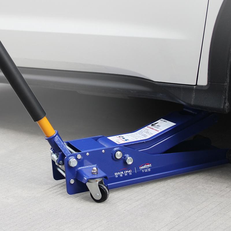 CARXPERT 4-ton dual-pump horizontal 0kg ultra-low-profile quick-lift hydraulic for fuel tankers and new energy vehicles