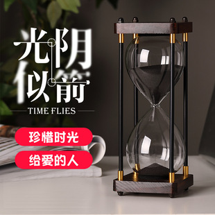 Sandglass Timer Kidsren 30 Learning 60 Minutes Creative Retro One Hour Ornament Time Flow Sand Funnel