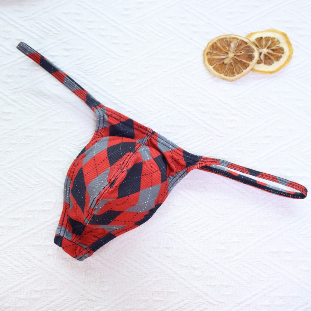 New Men's Underwear Printed Rowan Thin Ice Silk Quick-Drying Small Triangle Bikini Youth Skin-Friendly Sexy Boys Low Waist