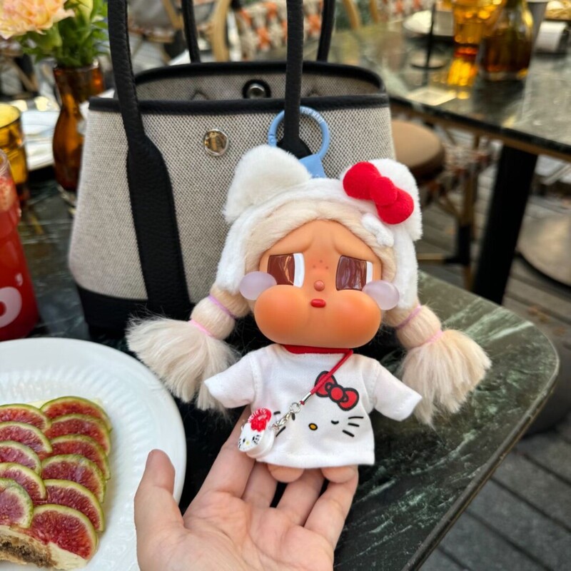 Only Clothes] Suitable for Crying Baby Crybaby Baby Clothes Blue Sweater Suit Vacation Vinyl Doll