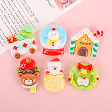 卡通圣诞系列树脂小配件奶油胶diy手工材料自制手机壳发饰品鞋花