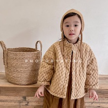 2025童装秋冬儿童冬装韩版夹棉加厚棉衣女童冬款外套棉服21872
