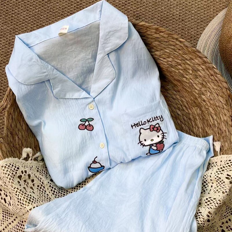春秋睡衣女长袖带胸垫大码云朵棉女款2025新款秋季家居服高级感套|undefined