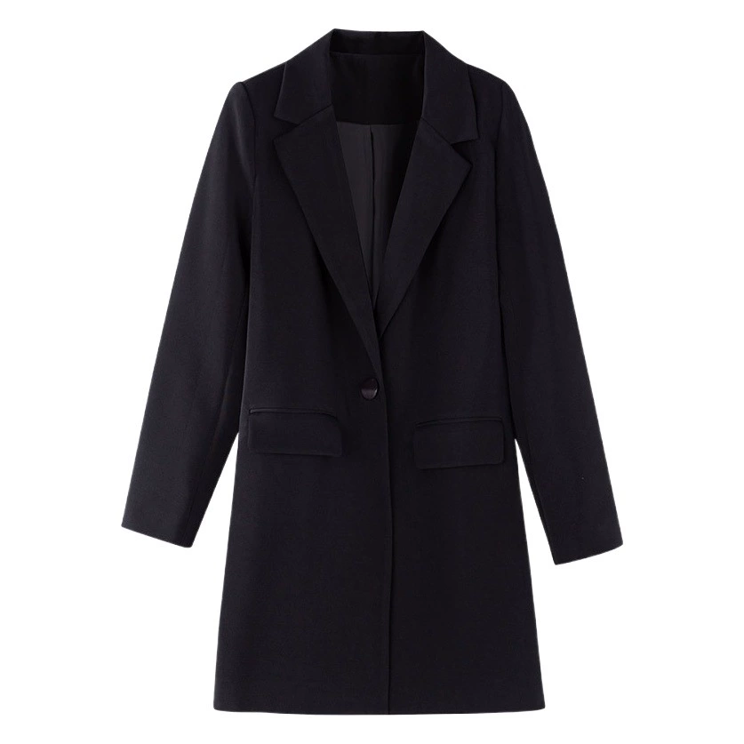 102 пиджак больших размеров, Женский Толстая сестра, профессиональный костюм больших размеров, высококачественный темперамент, костюм средней длины