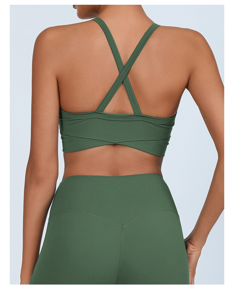 Comercio extranjero transfronterizo Europa y los Estados Unidos Lulu desnudo sensación de yoga sujetador antichoque reúne deportes belleza de espalda fitness ropa interior seco rápido bra