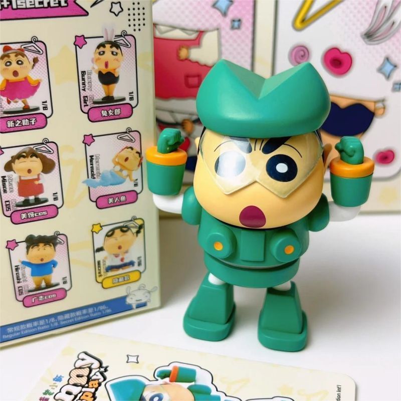 Figura sorpresa de Crayon Shin-chan serie Cos, muñeco coleccionable divertido de edición limitada, regalo de cumpleaños original