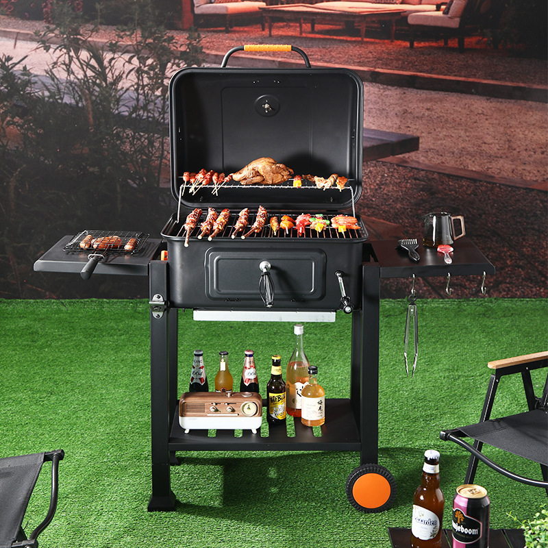 KEYO marca spot parrilla estofada americana parrilla de carbón al aire libre parrilla de barbacoa para 10 personas