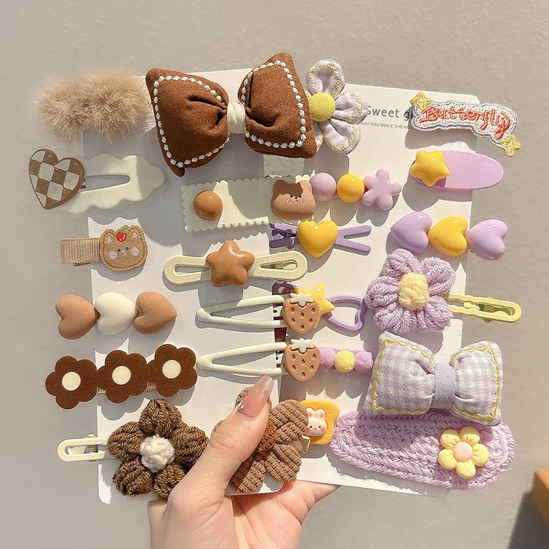 Peel de peluche para niños BB clip clip de peluche clip lateral para niñas lindas niñas toque de pelo para bebés