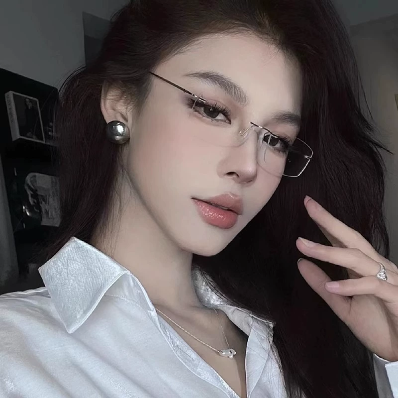 Pure Desire ультралегкие безободковые очки для женщин в стиле люкс, эффект "без макияжа", оправа для очков с диоптриями для мужчин