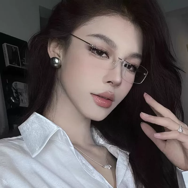 Pure Desire ультралегкие безободковые очки для женщин в стиле люкс, эффект "без макияжа", оправа для очков с диоптриями для мужчин