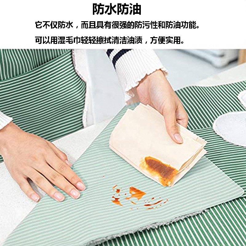 新款防水可调节口袋和两条侧毛巾可擦手围裙