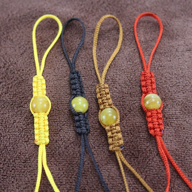 Оптовая Продажа с фабрики веревка чайника фиолетовый песок Крышка чайника связанная веревка имитация нефритовых бусин чайная церемония запасные части все ручное плетение