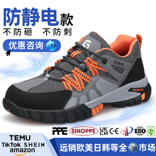 New Anti-Static Shoes Cross-Border Amazon Soft Sole Comfortable Safety Protection Four-Season Men's and Women's Gas Station Dust-Free Shoes