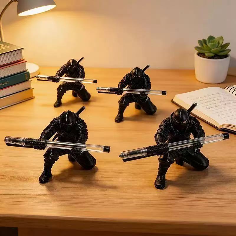 3D Printed Ninja Warrior Pen Holder Ornaments, Personalized Creative Desktop Storage Stationery Rack, Anime Figure Decorations 3D Printed Ninja Warrior Pen Holder Ornaments, Personalized Creative Desktop Storage Stationery Rack, Anime Figure Decorations