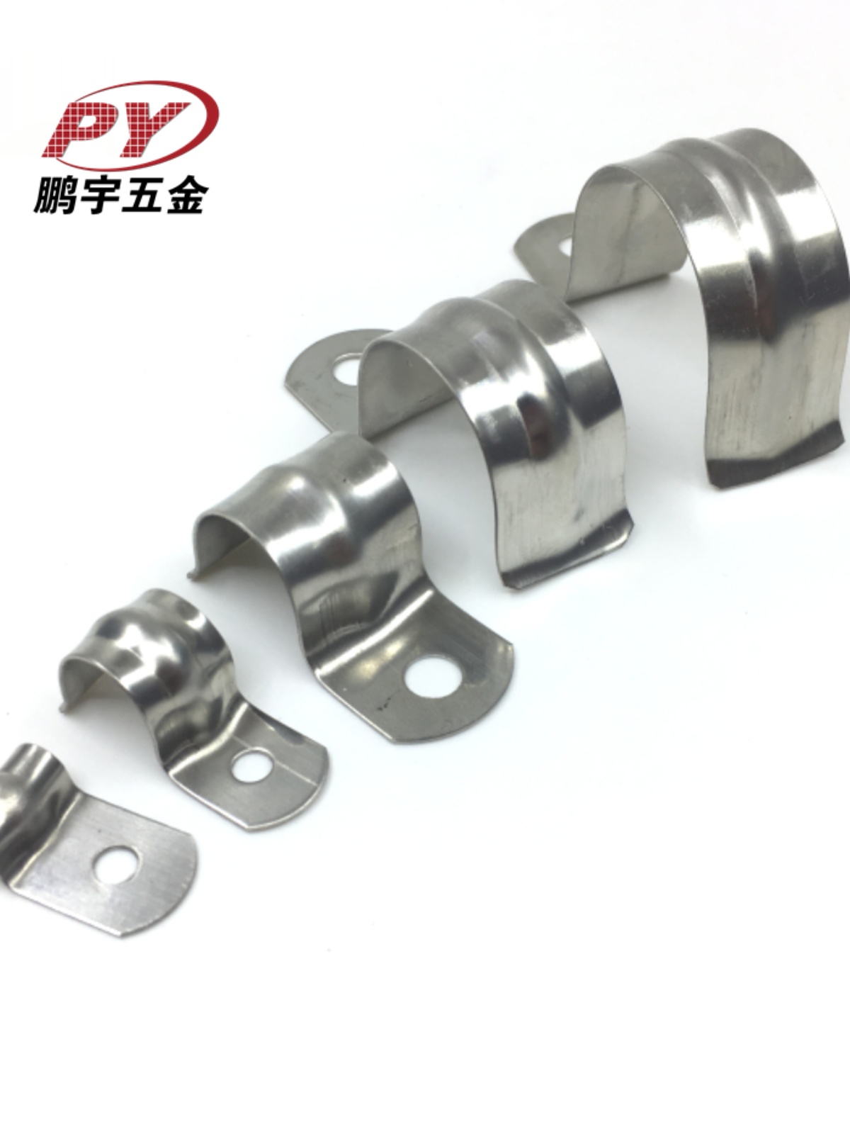 304不锈钢骑马卡 管卡 管支架 卡箍 马鞍卡 欧姆卡 半边卡