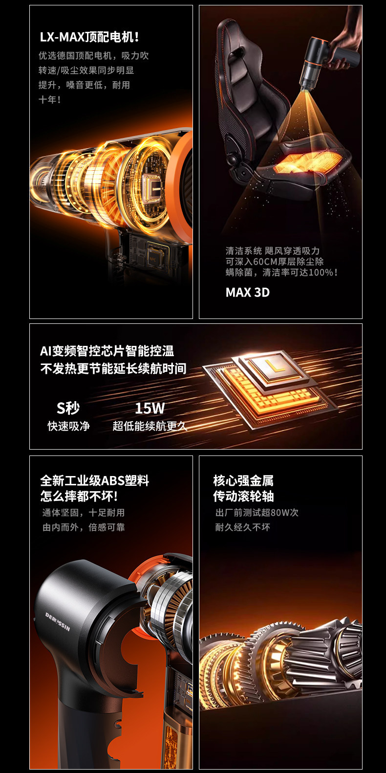 Car vacuum cleaner, suitable for both car and home use, with strong suction power, cordless, handheld, small and mini, for cleaning cars and beds, with both suction and blowing functions