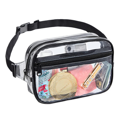 Cross border Amazon Manufactor wholesale New products PVC Transparent waist Travel? Portable One shoulder Chest pack jelly Waist pack