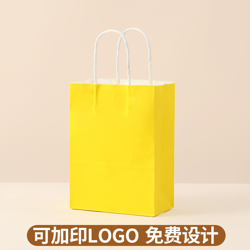 Bolsas de papel kraft personalizadas con LOGO impreso, bolsas de regalo rojas de Año Nuevo, bolsas de papel, bolsas de mano para cafetería, bolsas de embalaje para llevar