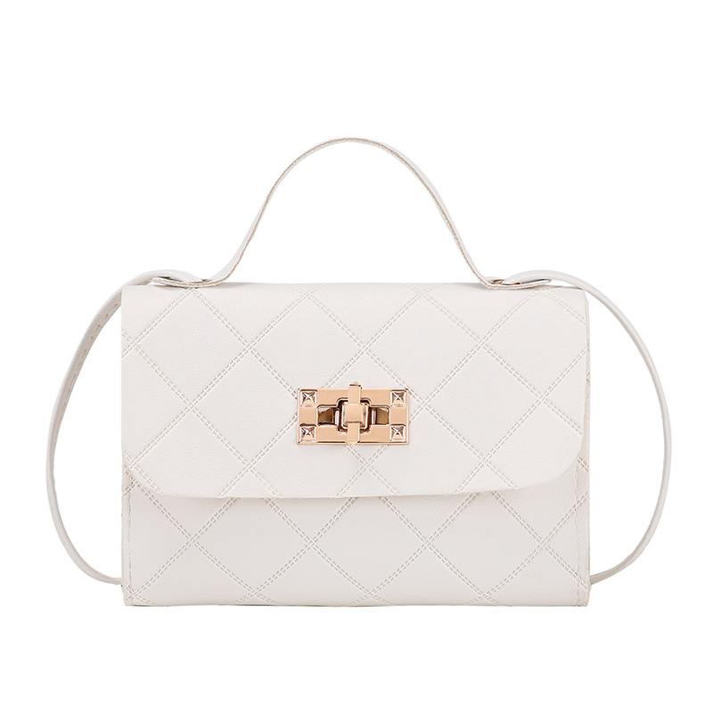 Embossed Diamond Pattern Shoulder Bag For Women Small Crossbody Bag_voghion.com