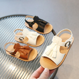 Girls Sandals 2025 Summer New Boys Beach Shoes Children's Casual Style Easiest for Match Fashion Roman Big Children's Shoes