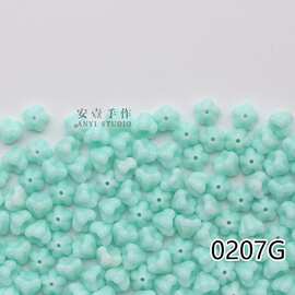 莲雾珠捷克进口喇叭花火烧珠琉璃4x6mm手工diy串珠散珠配件/10颗