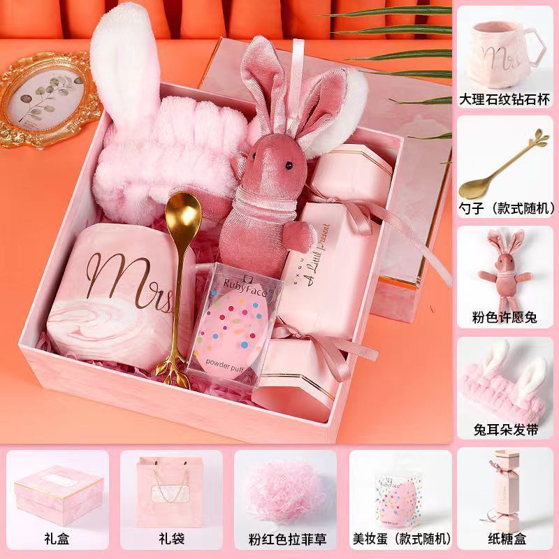 Recuerdos de boda, damas de honor, práctica caja de regalo de boda, regalo de cumpleaños creativo de alta gama, juego terminado