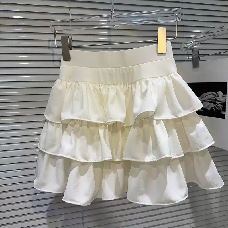 Весенняя милая цветная юбка, стиль Chanel, тренд сезона, высокая талия